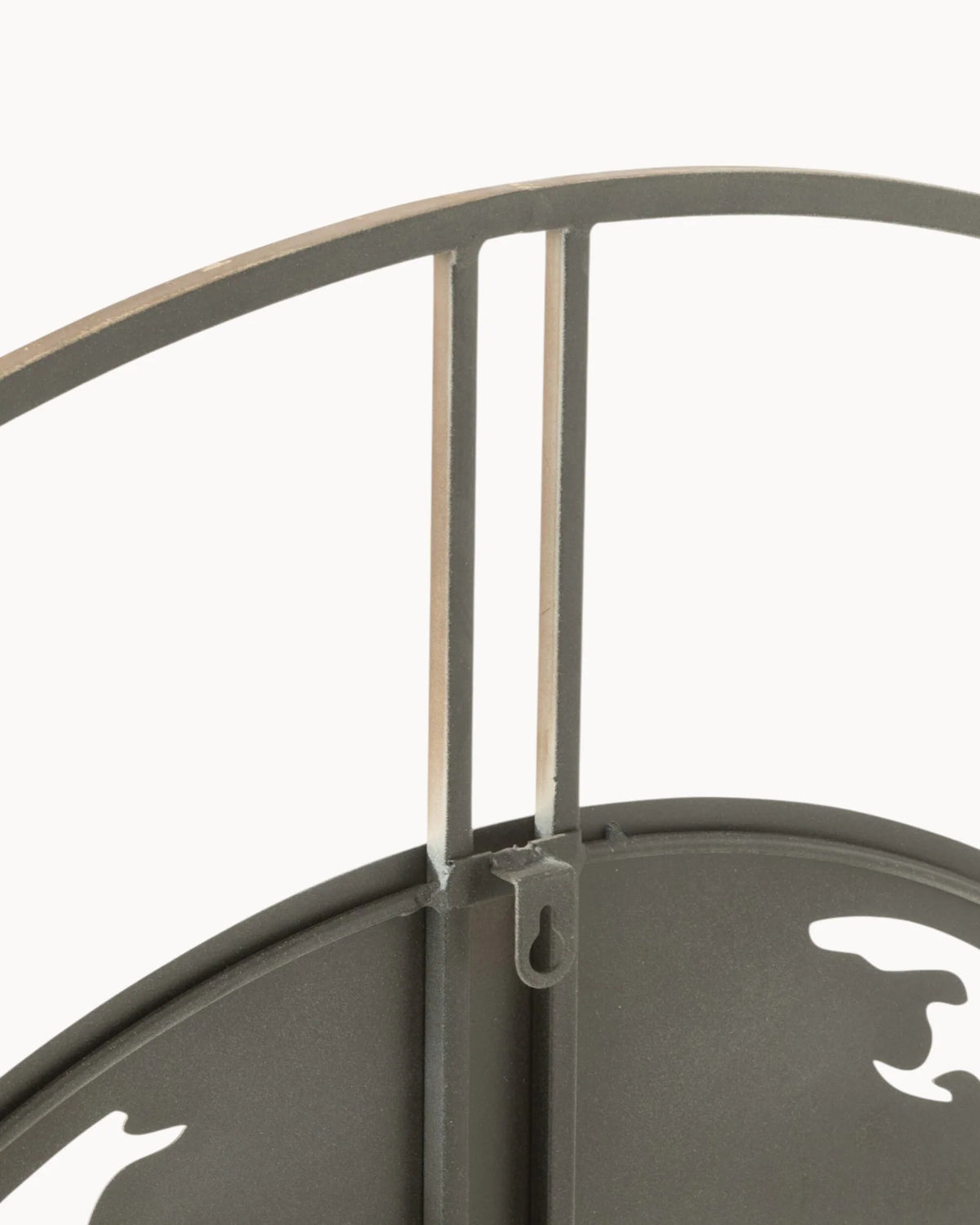 Wereldkaart Wandklok van Metaal – Donkerbruin-Wall Clock-Maeviaz-Maeviaz