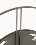 Wereldkaart Wandklok van Metaal – Donkerbruin-Wall Clock-Maeviaz-Maeviaz