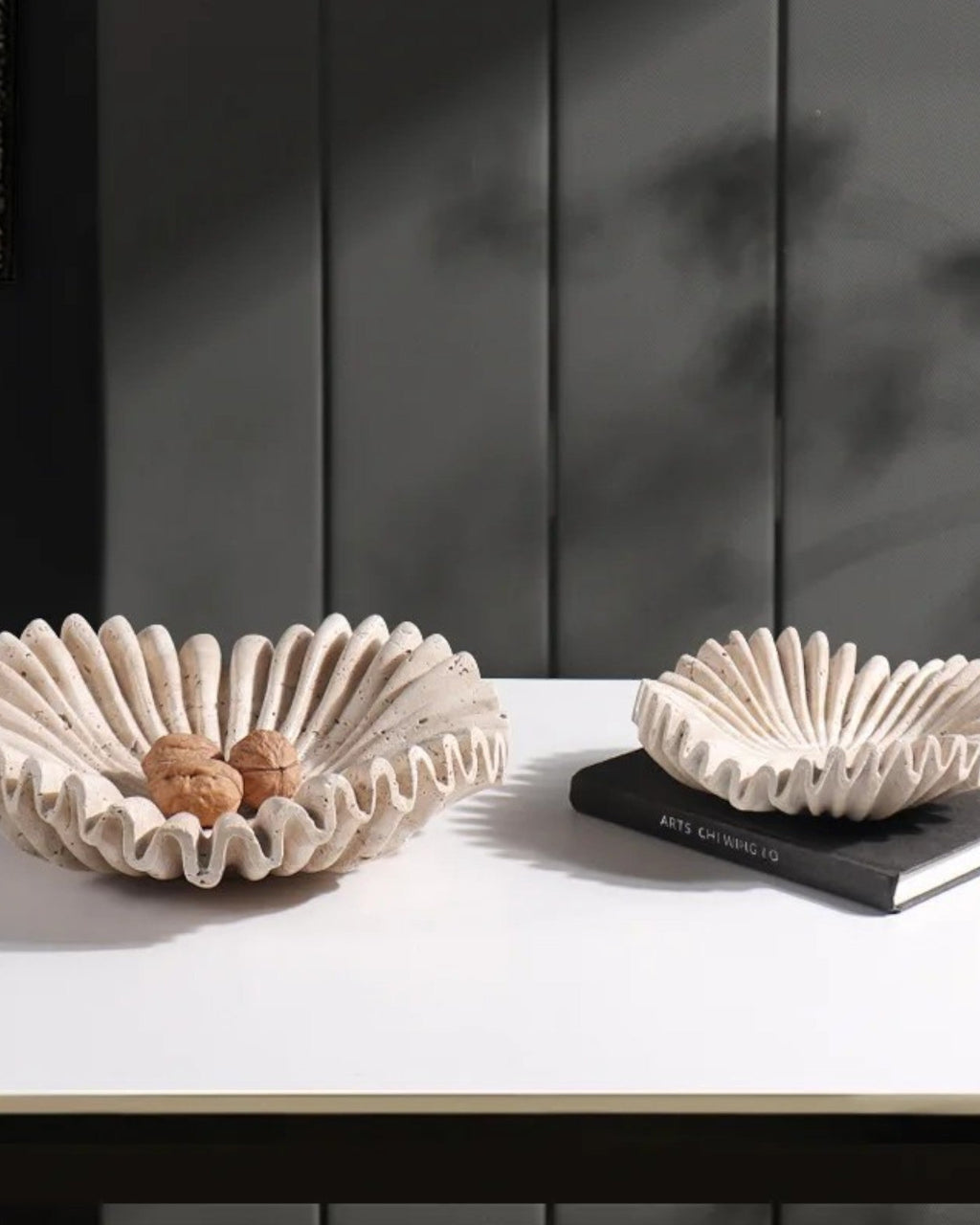 Marmeren Plateau – Wabi-Sabi Stijl Beige Retro Decoratief Dienblad-Plateau-Maeviaz-20 cm-Maeviaz