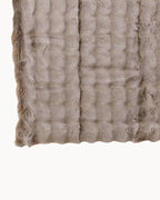 Plaid Wave – Taupe Deken van Katoen/Polyester-Fleece Dekens-Maeviaz-Maeviaz