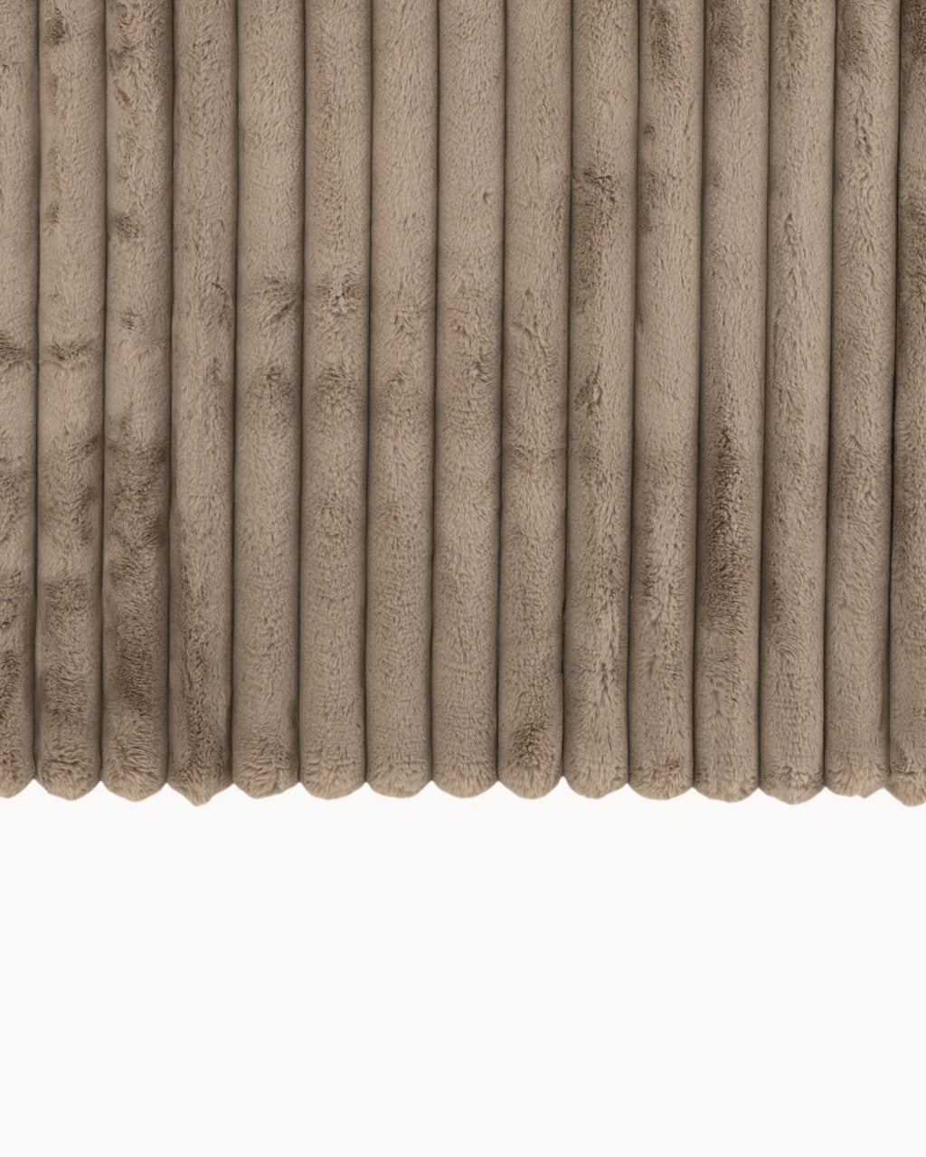 Taupe Corduroy Plaid – Taupe Deken van Katoen/Linnen/Polyester-Fleece Dekens-Maeviaz-Maeviaz