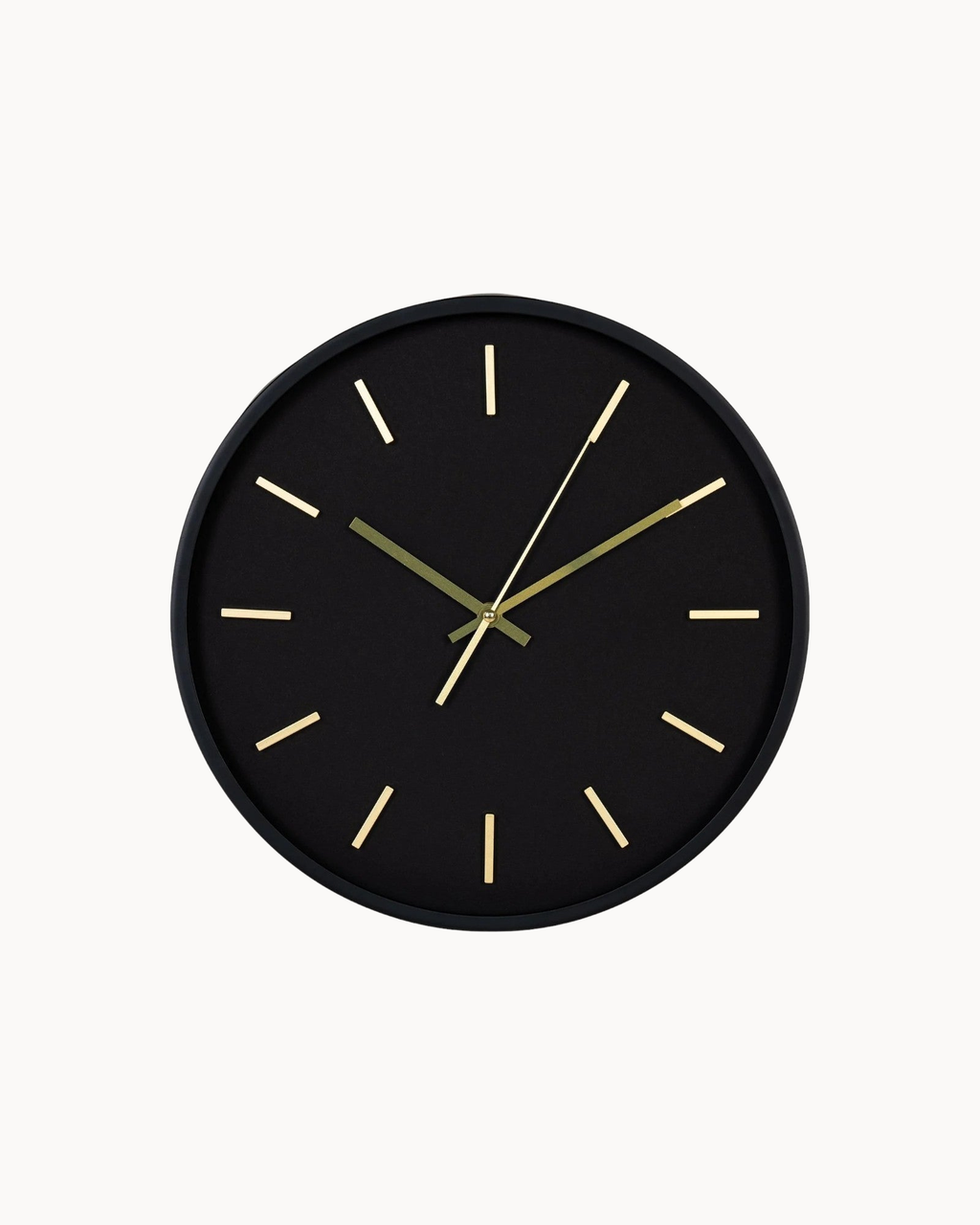 Zwarte Wandklok met Stil Quarzmechanisme-Wall Clock-Maeviaz-Maeviaz