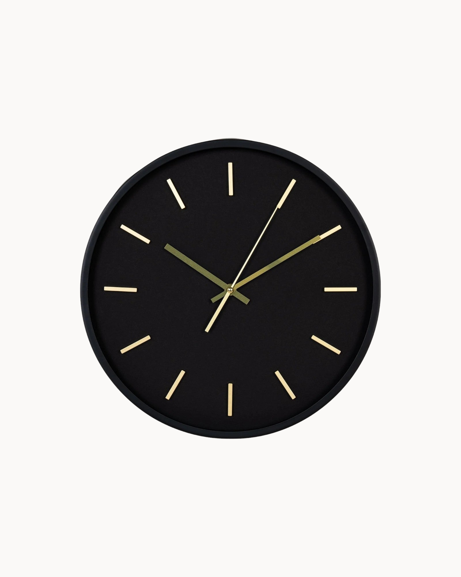 Zwarte Wandklok met Stil Quarzmechanisme-Wall Clock-Maeviaz-Maeviaz