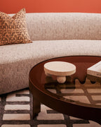 Wabi-Sabi Marmeren Plateau – Beige Rond – Decoratief Plateau-Plateau-Maeviaz-Maeviaz